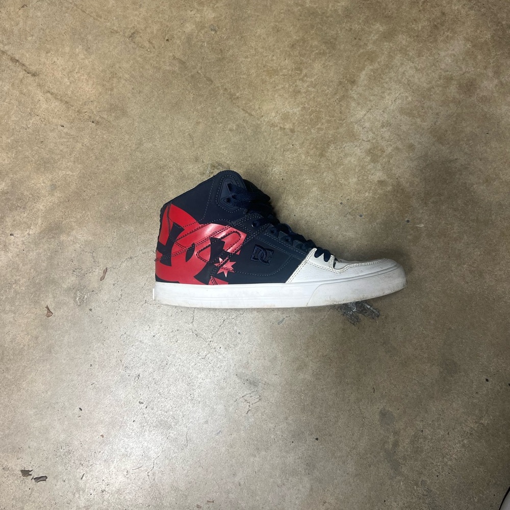Y2K DC Skating High-Top Shoes Red and Blue